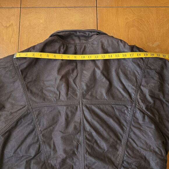 Boulder Ridge Vintage Men's Leather Bomber Moto Coat Jacket Brown Size Medium - Picture 6 of 10